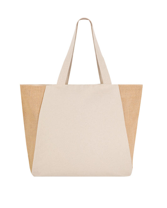 Bolso de yute con cremallera
