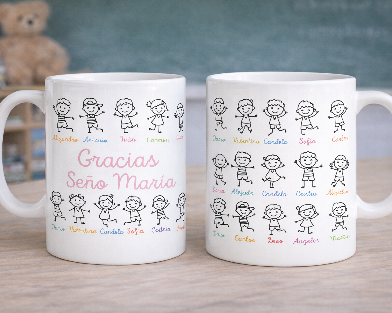 Taza personalizada con dibujos infantiles – Diseño 360º