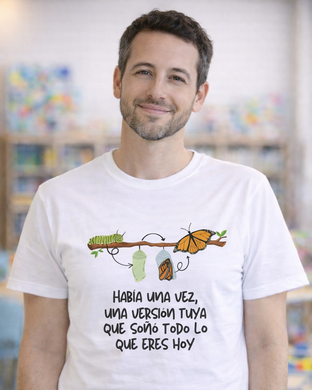 Camiseta maestr@ mariposa