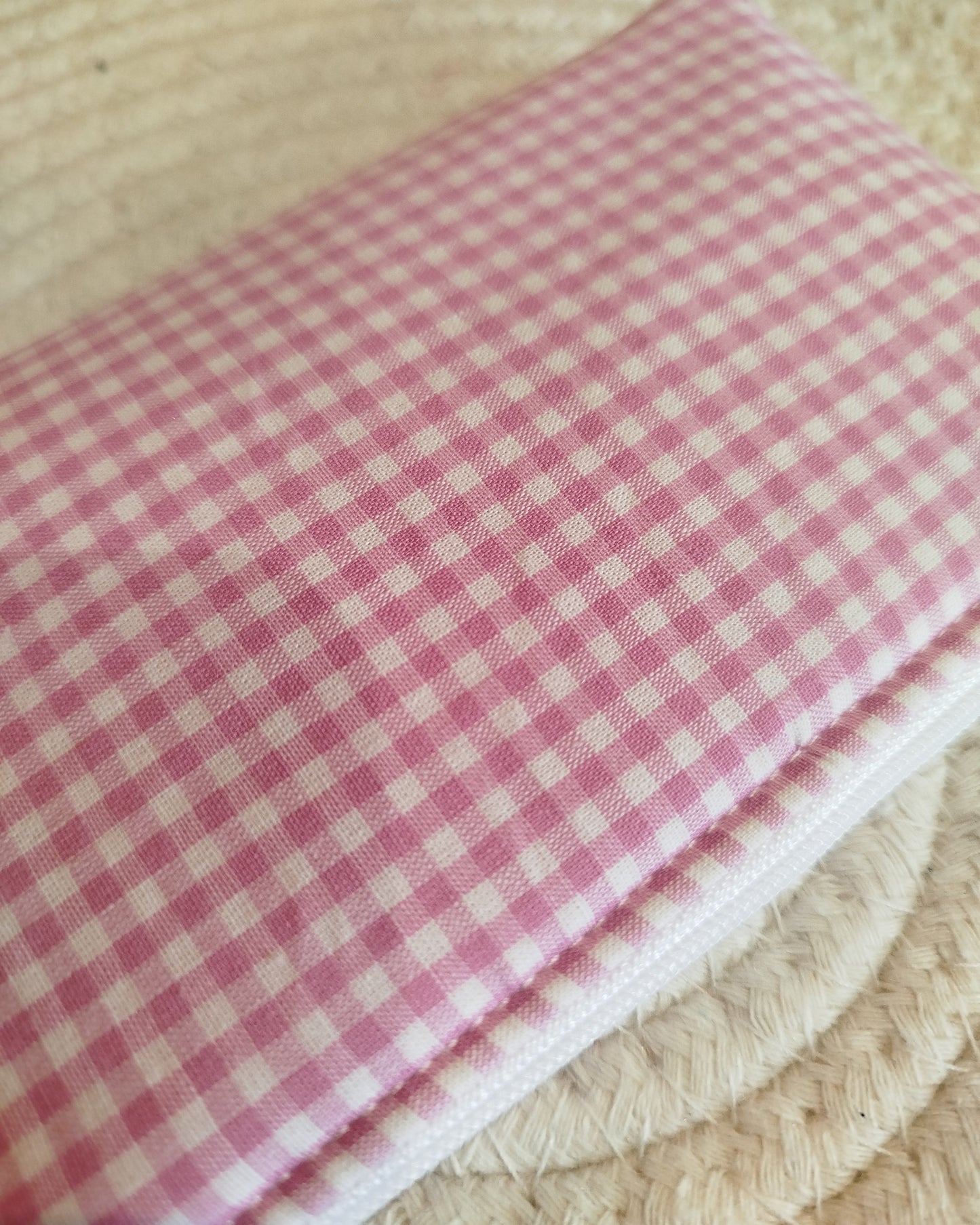 Monedero vichy rosa mini
