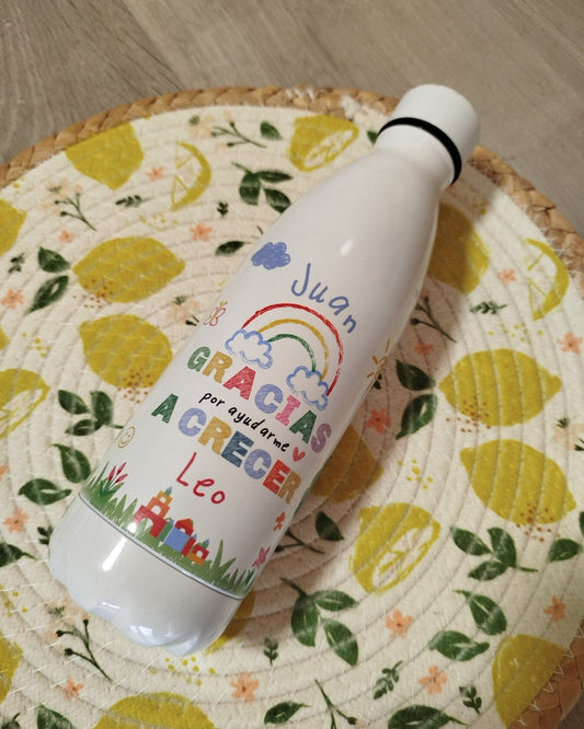 Botella Térmica "Gracias por Ayudarme a Crecer"