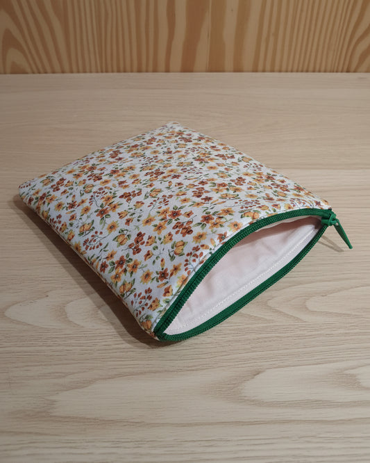 Funda literaria floral otoño