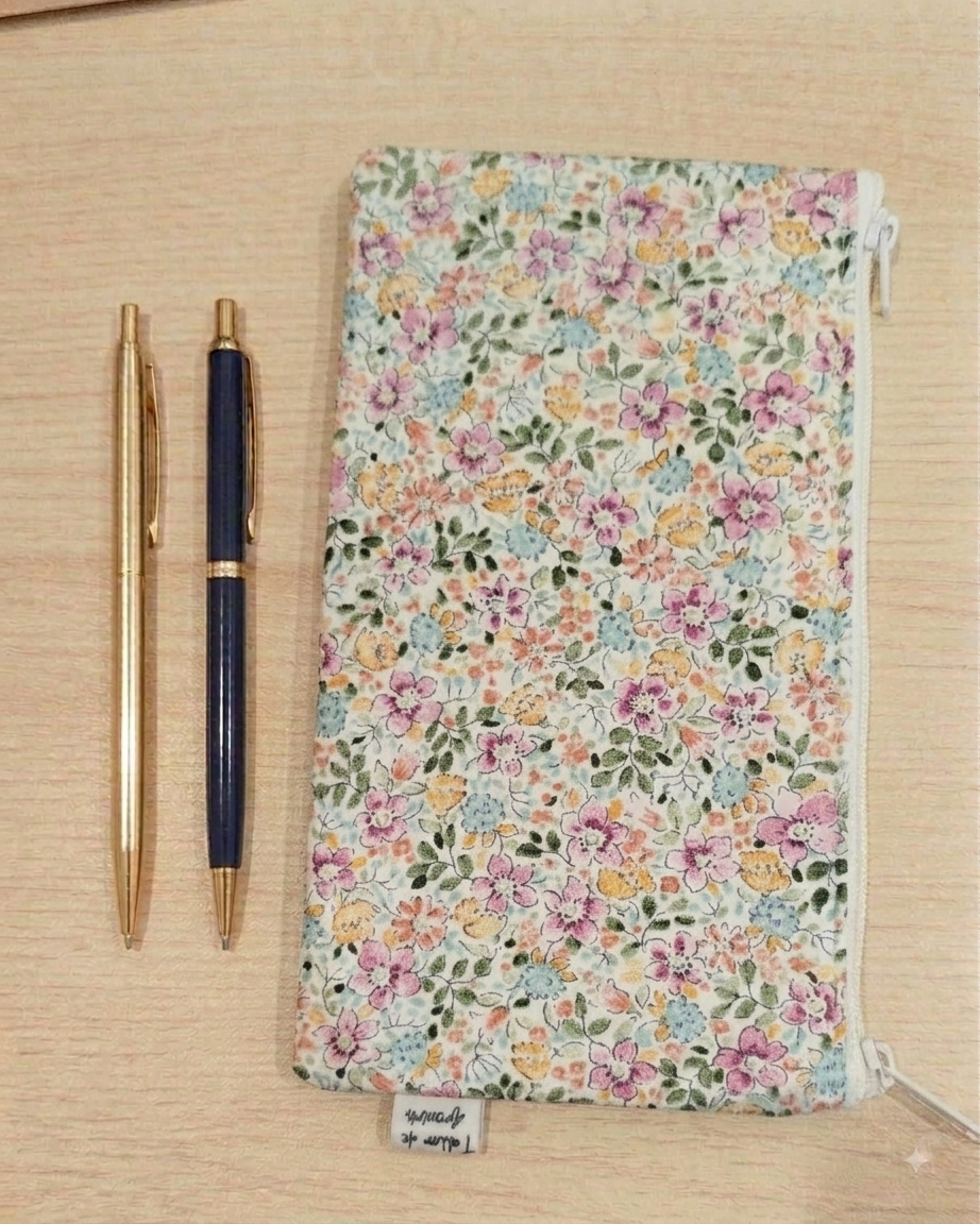 Estuche floral multicolor