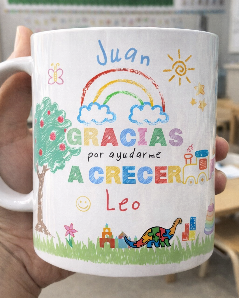 Taza gracias por ayudarme a crecer