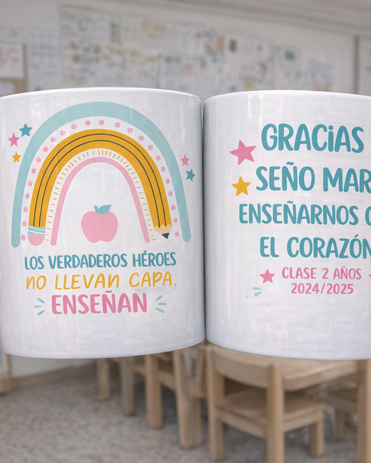 Taza arcoíris