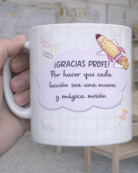 Taza gracias profe