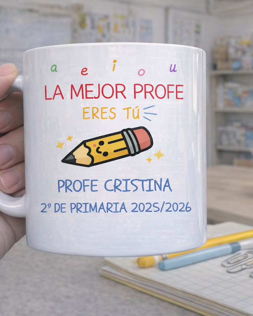 Taza a e i o