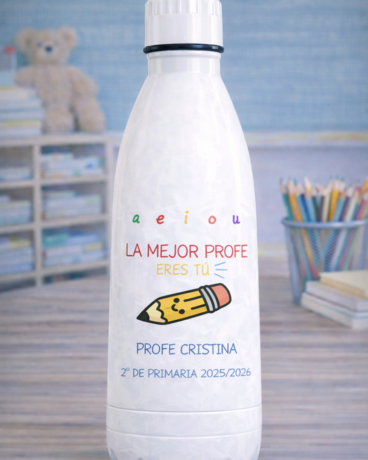 Botella Térmica a ei o u la mejor profe