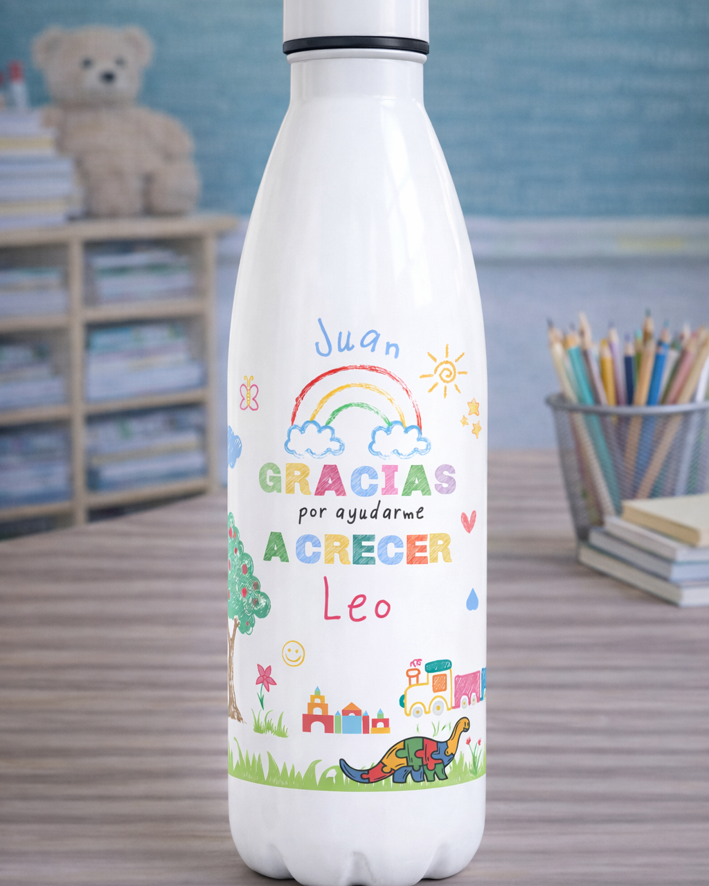 Botella Térmica  "Gracias por Ayudarme a Crecer"