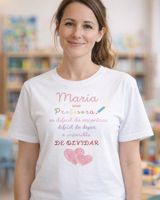 Camiseta maestr@ es dificil