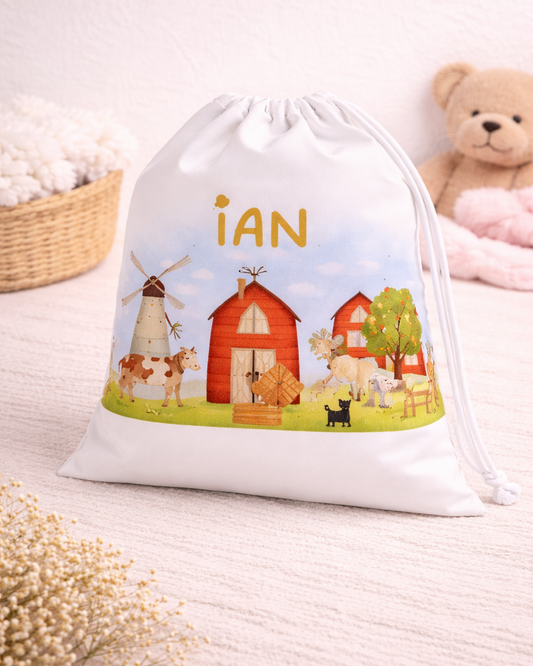 Bolsa personalizada para llevar la muda, desayuno