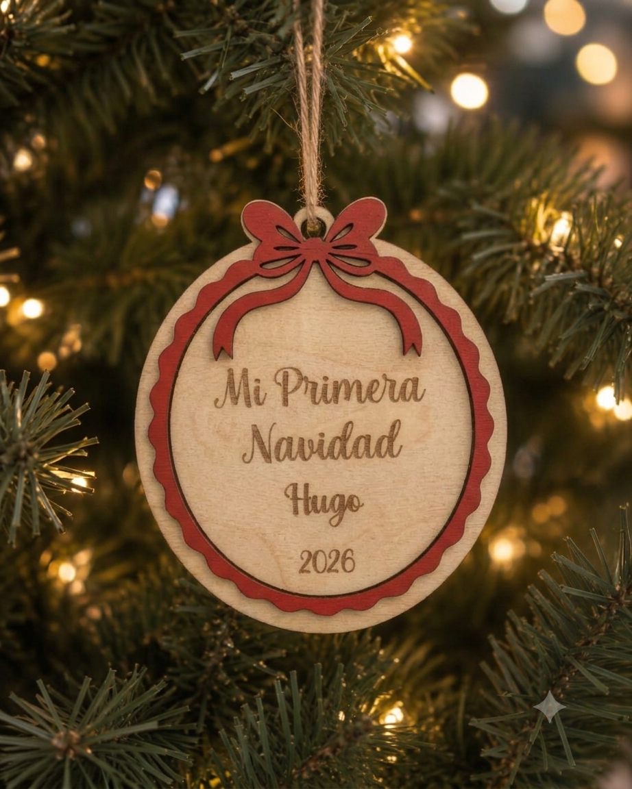 Bola de Navidad "Mi Primera Navidad" Personalizada con Nombre