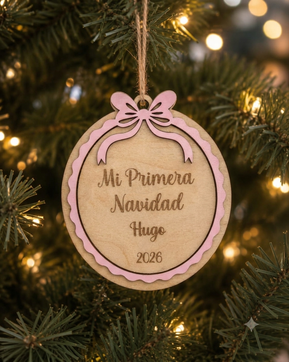 Bola de Navidad "Mi Primera Navidad" Personalizada con Nombre