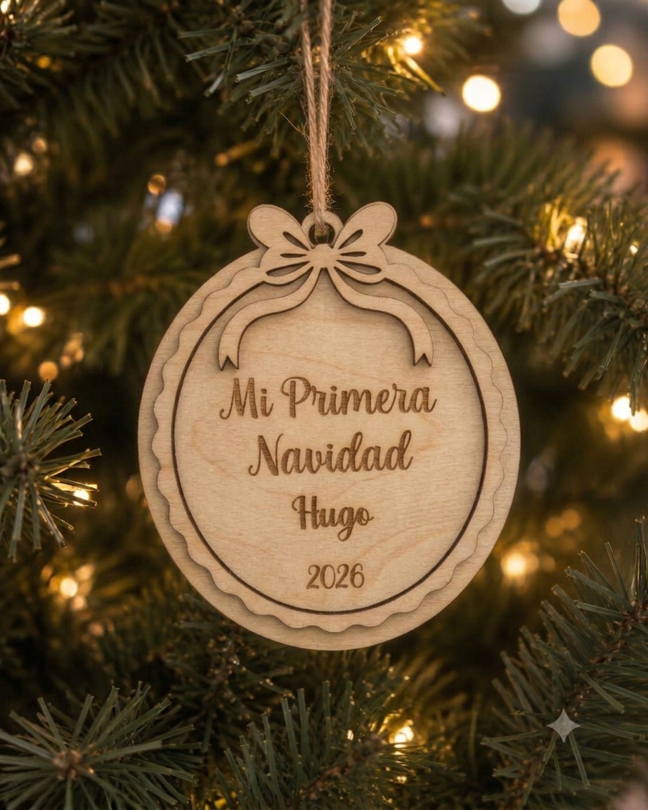 Bola de Navidad "Mi Primera Navidad" Personalizada con Nombre