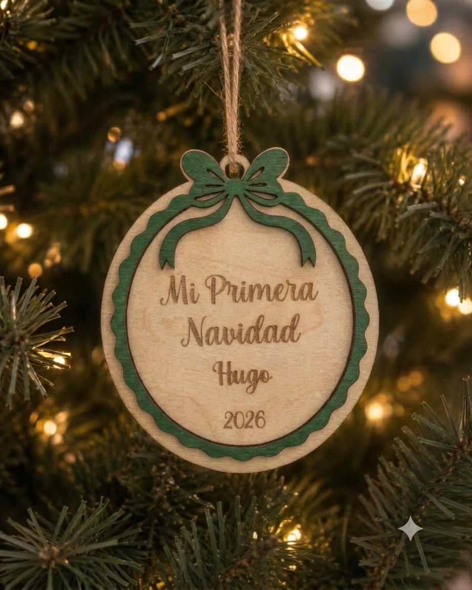 Bola de Navidad "Mi Primera Navidad" Personalizada con Nombre