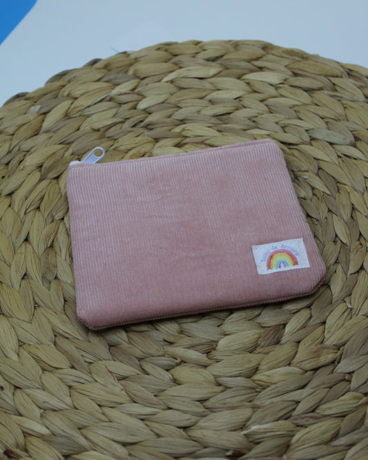 Monedero pana rosa