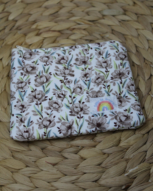 Monedero rosas beige
