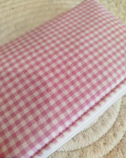 Monedero vichy rosa mini
