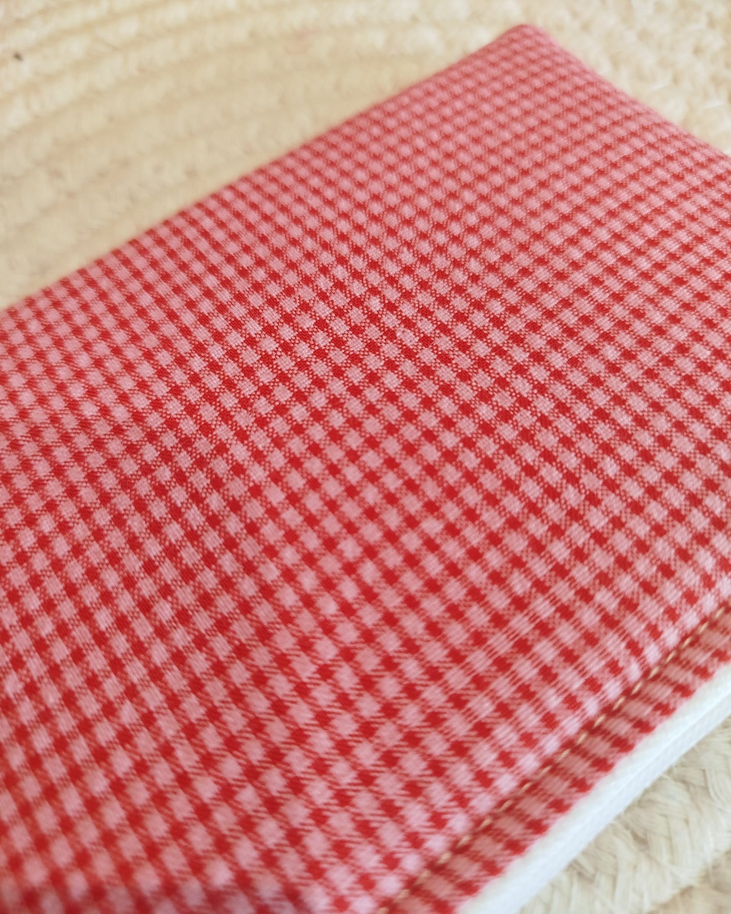 Monedero vichy mi fresa rojo y rosa