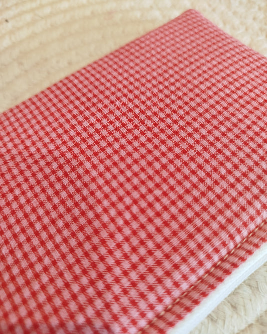 Monedero vichy mi fresa rojo y rosa