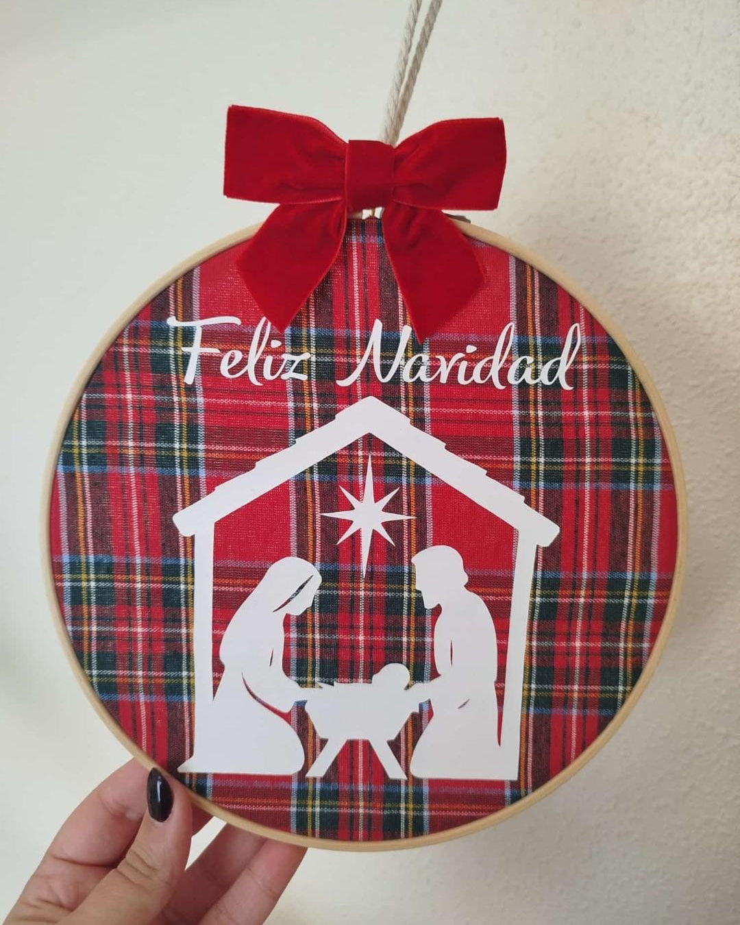 Bastidor Navideño 20 cm (Feliz Navidad)