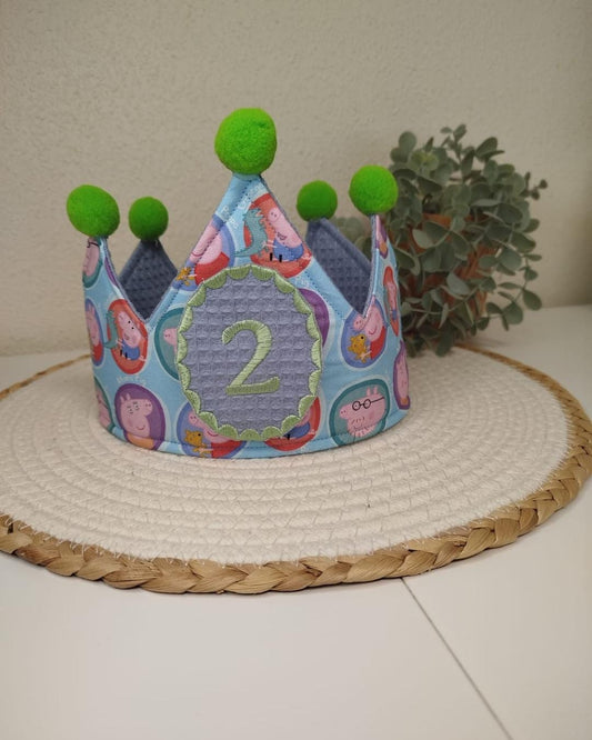 Corona de Cumpleaños Peppa Pig