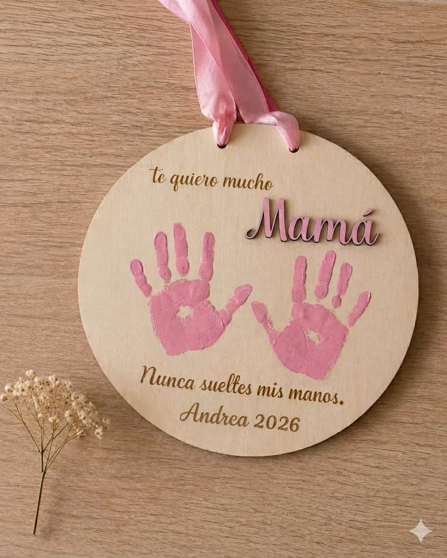 Placa de madera personalizada para mamá