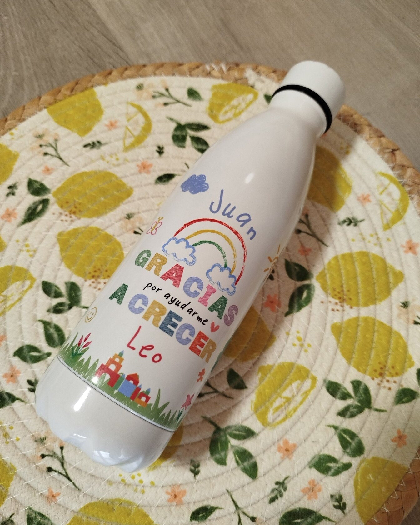 Botella Térmica  "Gracias por Ayudarme a Crecer"