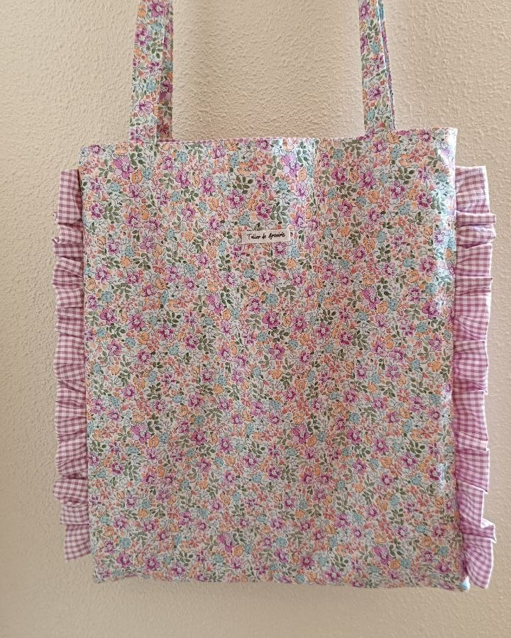 Tote bag Vichy malva