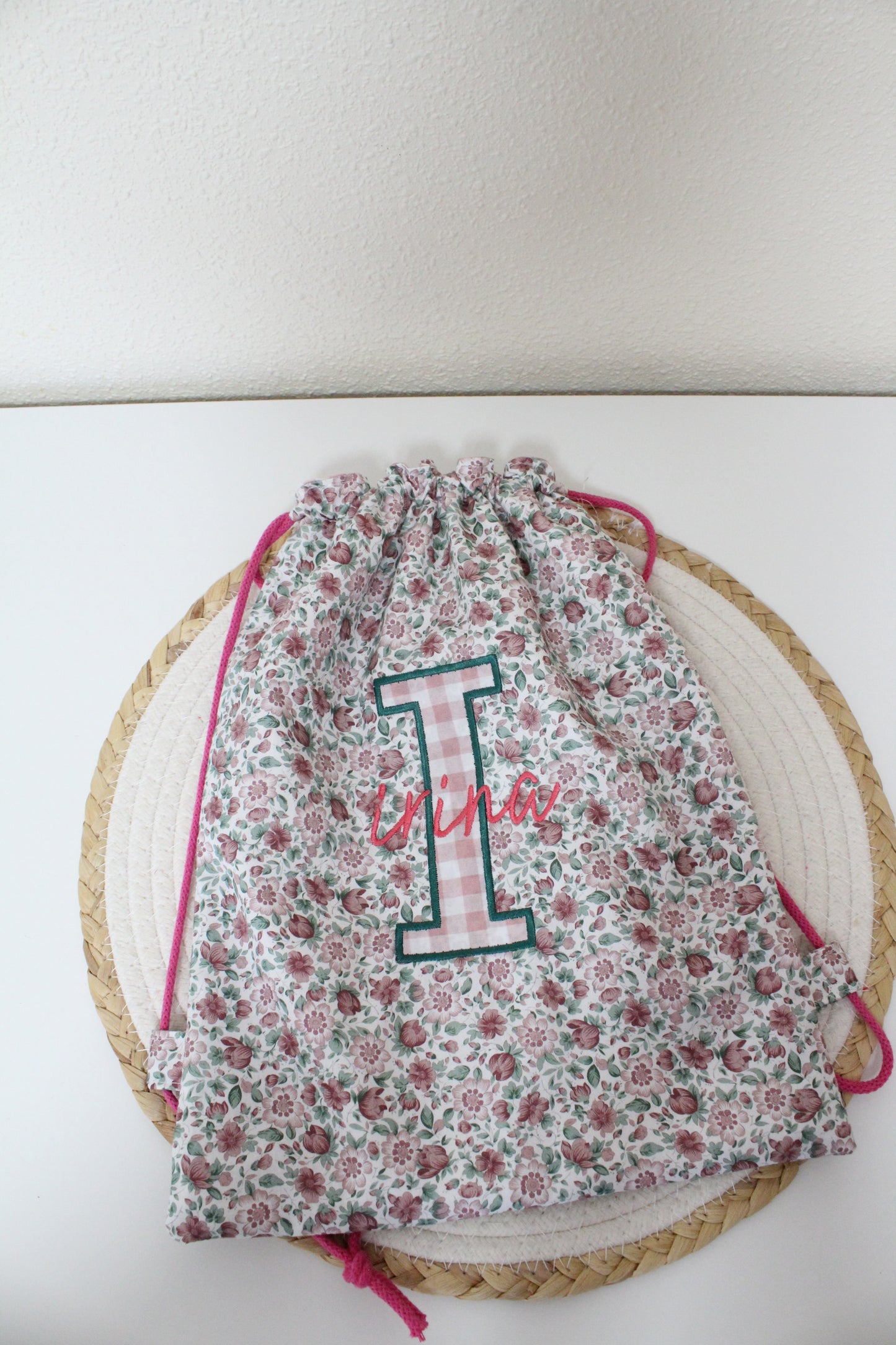 Mochila/Bolsa Infantil floral inicial