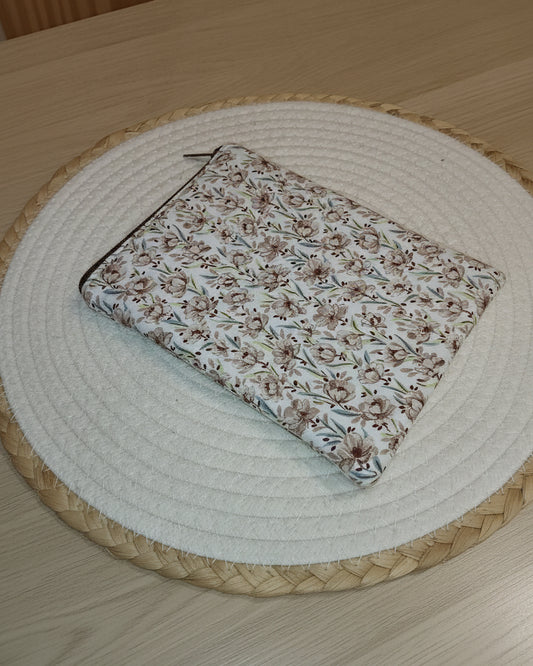 Funda literaria floral otoño