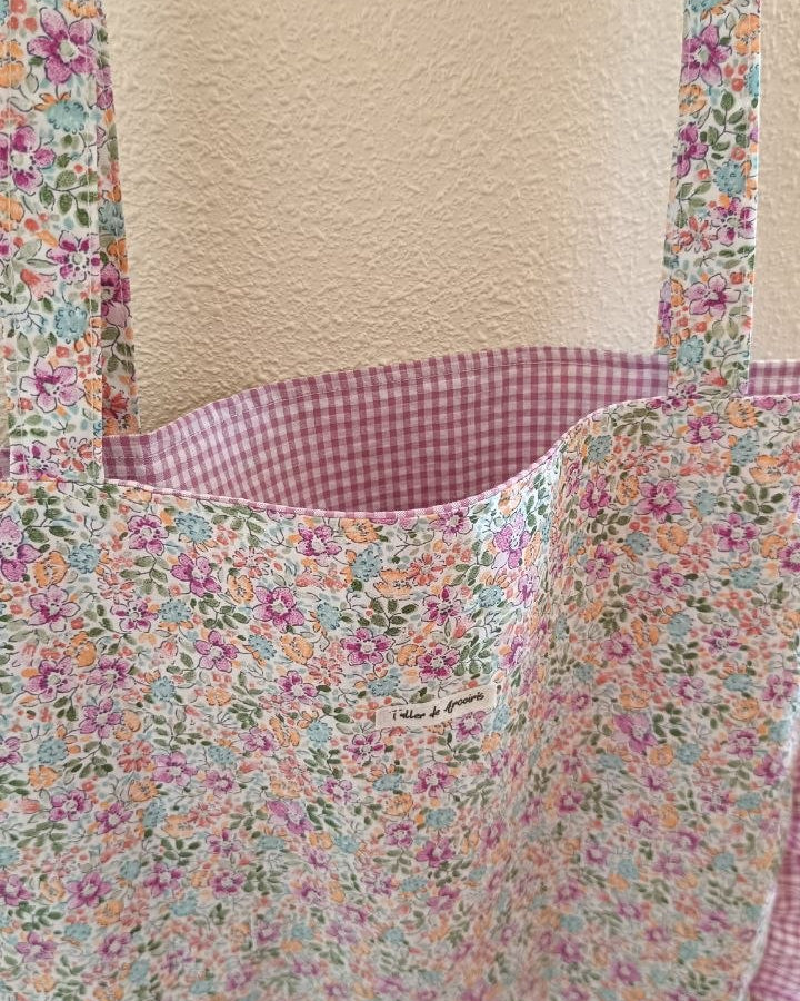 Tote bag Vichy malva