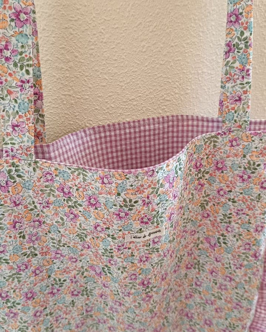 Tote bag Vichy malva
