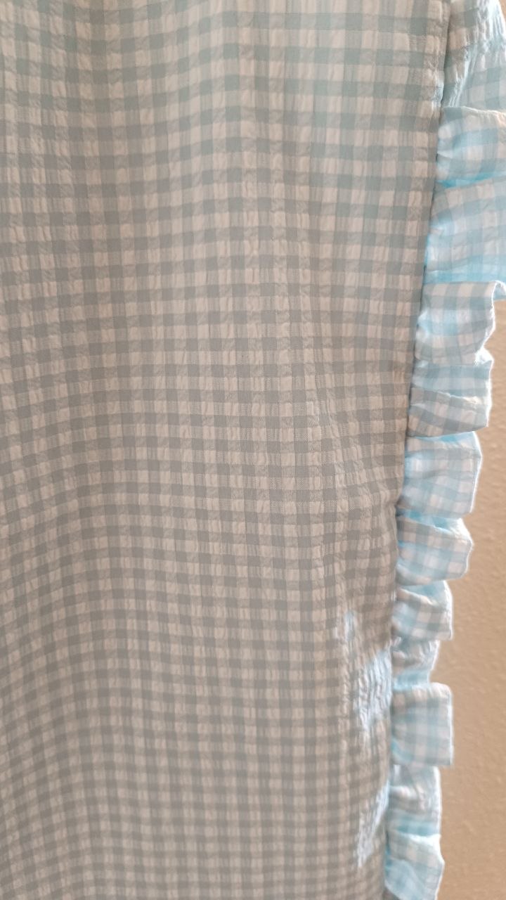 Tote bag Vichy azul cielo