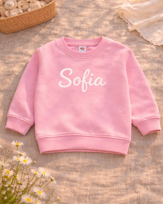 Sudadera infantil personalizada con nombre