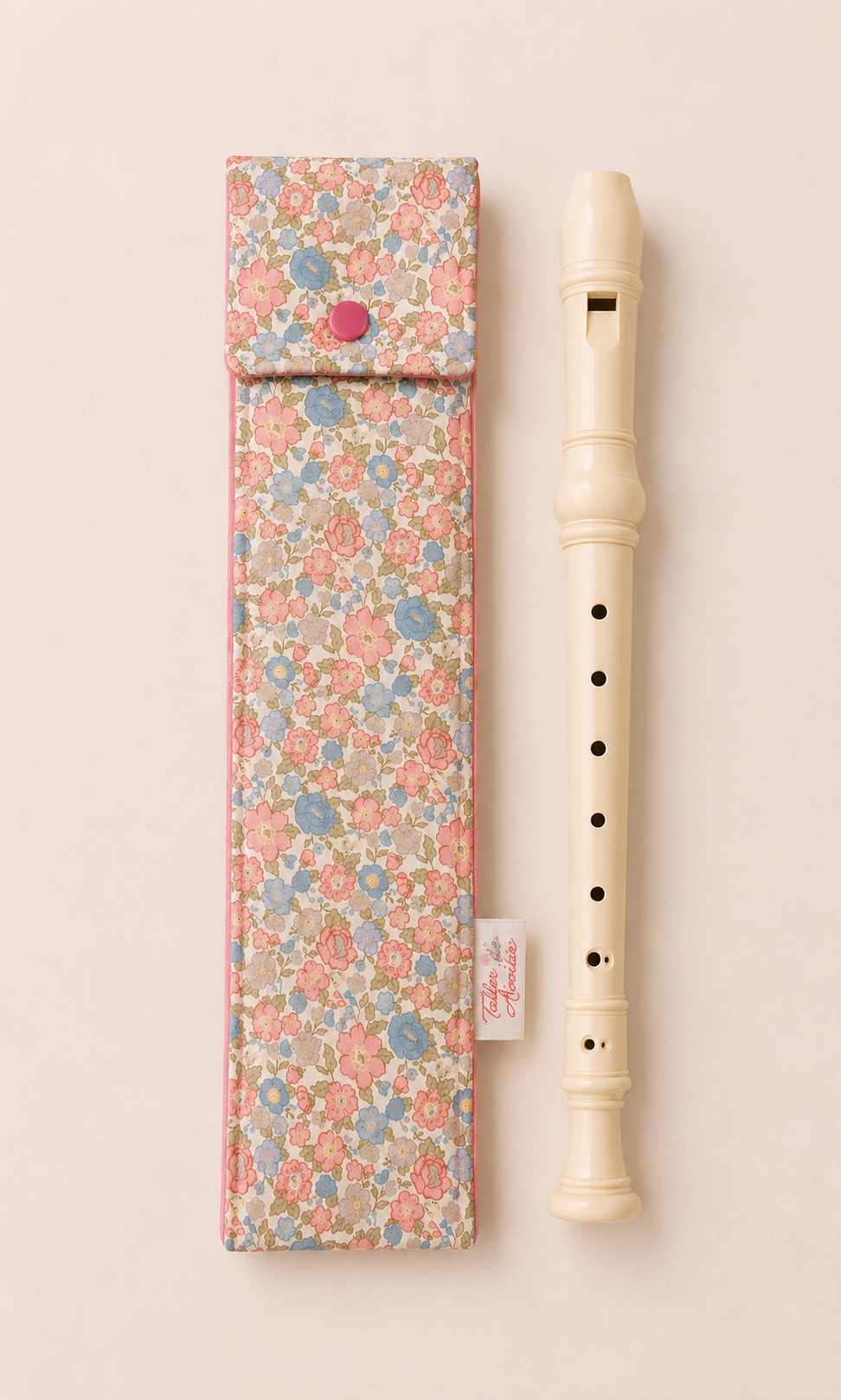Funda de Flauta Dulce Floral