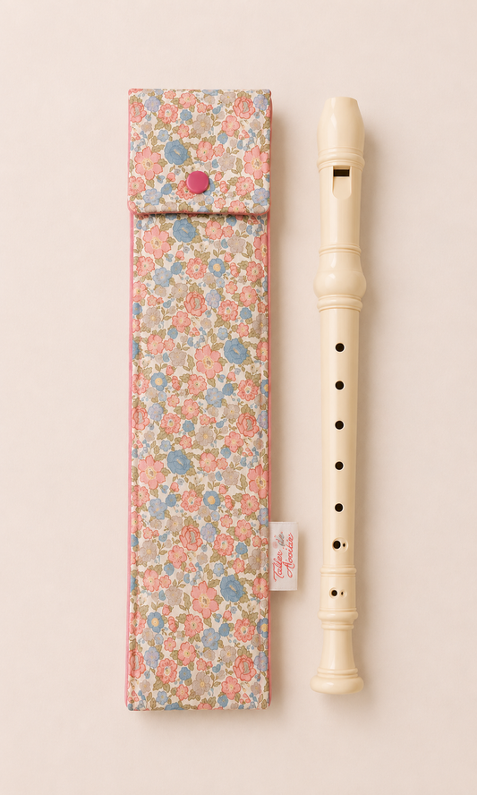 Funda de Flauta Dulce Floral