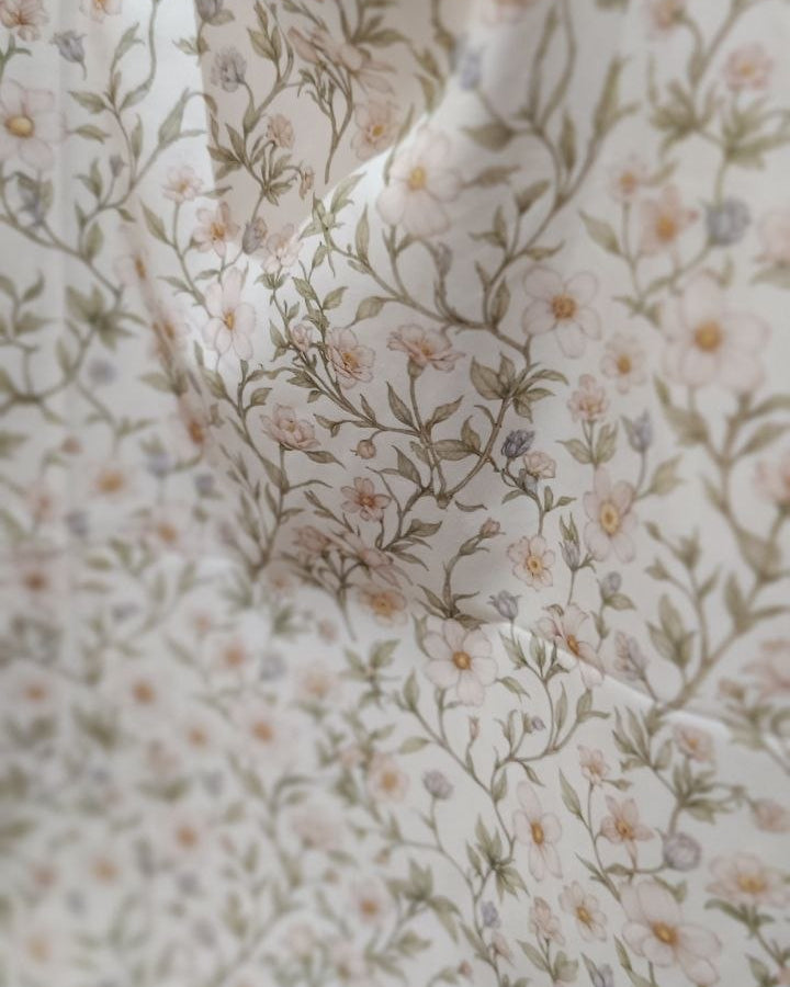 Tote bag floral beige