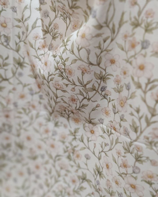 Tote bag floral beige