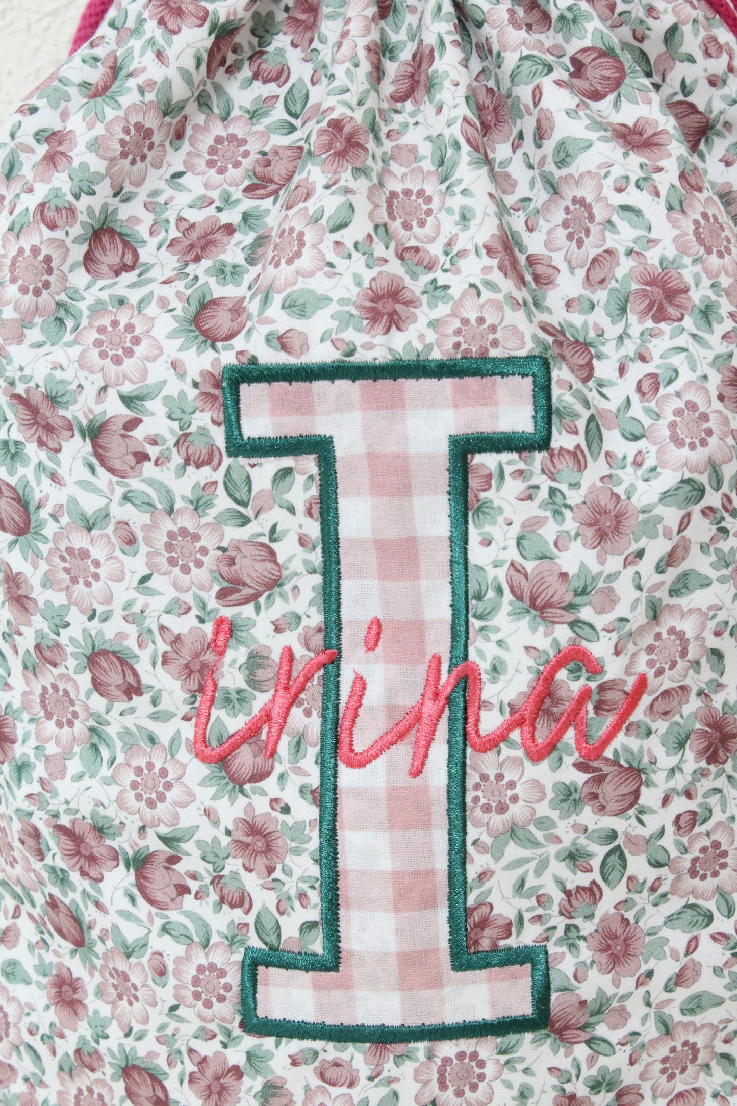 Mochila/Bolsa Infantil floral inicial